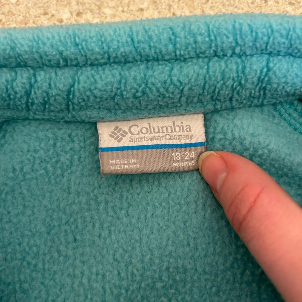 Columbia Toddler Teal‎ Blue Full Zip Fleece Jacket